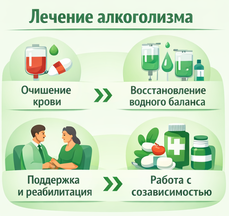 лечение алкоголизма в Абазе этапы